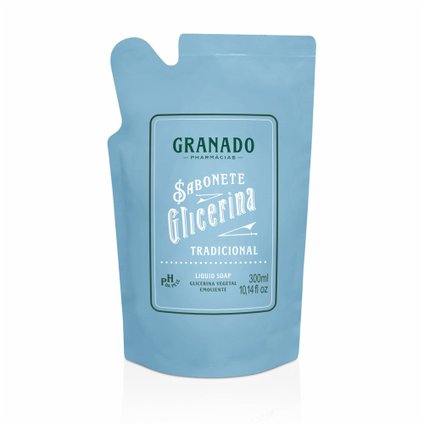 SABONETE LIQUIDO GRANADO GLICERINA TRADICIONAL REFIL 300ML