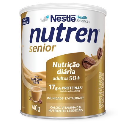 COMPLEMENTO ALIMENTAR NUTREN SENIOR CAFÉ COM LEITE 740G
