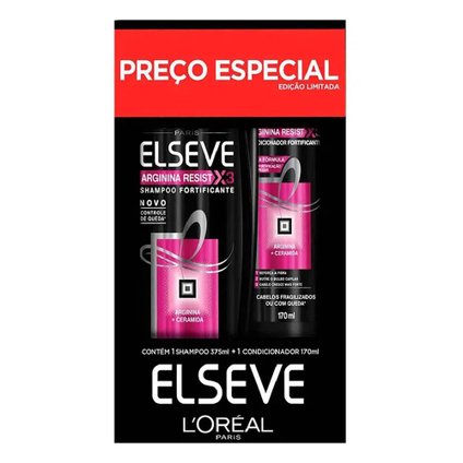 KIT ELSEVE ARGININA RESIST SHAMPOO 375ML + CONDICIONADOR 170ML