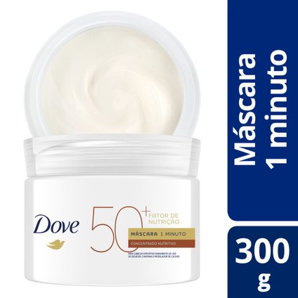 MÁSCARA DOVE CONCENTRADA NUTRITIVA FATOR DE NUTRIÇÃO 50+ 1 MINUTO 300G