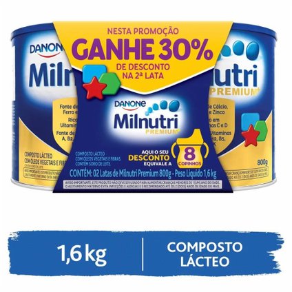 PACK MILNUTRI PREMIUM COM 2 UNIDADES 800G CADA