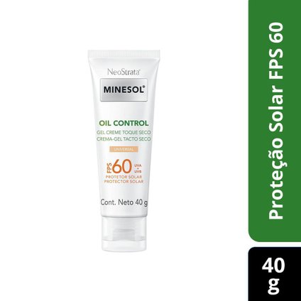 PROTETOR SOLAR FACIAL NEOSTRATA MINESOL OIL CONTROL COR UNIVERSAL FPS 60 40G