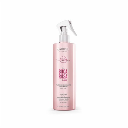 FLUIDO CONDICIONANTE ANTI FRIZZ CADIVEU QUARTZO BOCA ROSA 215ML