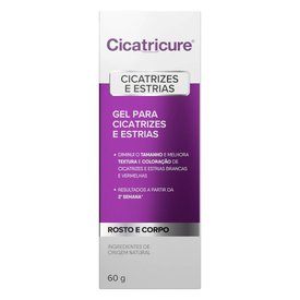 GEL CICATRICURE CICATRIZES E ESTRIAS 60G