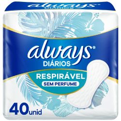 Protetores Diários Always Edição De Verão Com 40 Unidades