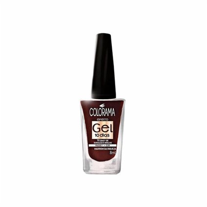 ESMALTE COLORAMA GEL MARROM DA RIQUEZA 8ML