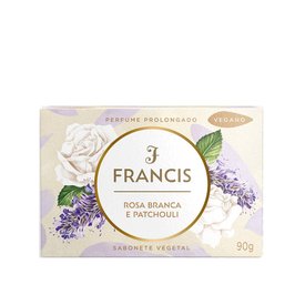 SABONETE BARRA FRANCIS CLASSICO ROSA BRANCA E PATCHOULI 90G