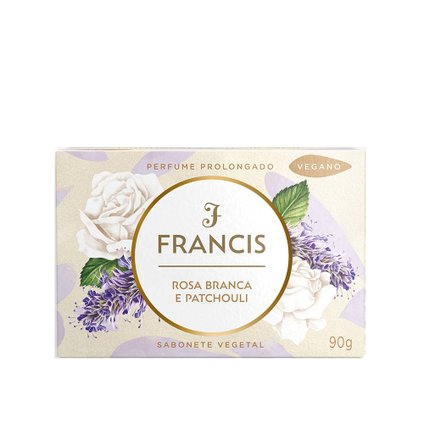 Sabonete Barra Francis Classico Rosa Branca E Patchouli 90g