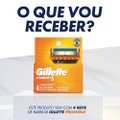 CARGA PARA APARELHO DE BARBEAR GILLETTE FUSION5 COM 4 UNIDADES