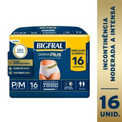 Roupa Íntima Unissex Bigfral Pants Premium P/m Com 16 Unidades