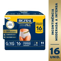 Roupa Íntima Unissex Bigfral Pants Premium G/xg Com 16 Unidades