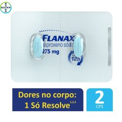 Analgésico Flanax 275mg Blister Com 2 Comprimidos