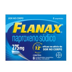 Analgésico Flanax 275mg Com 8 Comprimidos