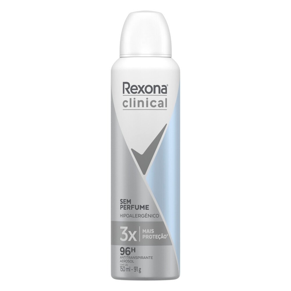 Desodorante Aerosol Rexona Men Clinical Clean 150ml - PanVel Farmácias