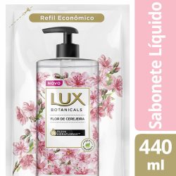 Sabonete Liquido Para Mãos Lux Glicerina Flor De Cerejeira Refil 440ml
