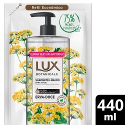 Sabonete Liquido Para Mãos Lux Glicerina E Oléos Hidraflorais Erva Doce 440ml