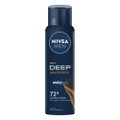 DESODORANTE ANTITRANSPIRANTE NIVEA MEN AEROSSOL DEEP AMADEIRADO 150ML