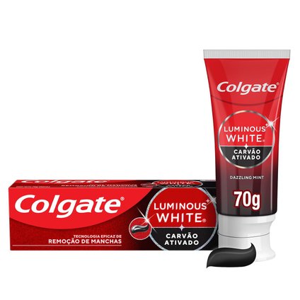 CREME DENTAL COLGATE LUMINOUS WHITE CARVÃO ATIVADO 70G