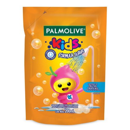 SABONETE LIQUÍDO PALMOLIVE KIDS REFIL 200ML