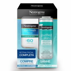 Protetor Solar Facial Neutrogena Sun Fresh Fps60 50ml Grátis Micelar Purified Skin 200ml