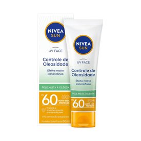 PROTETOR SOLAR FACIAL UV FACE CONTROLE DE OLEOSIDADE NIVEA SUN FPS60 50ML