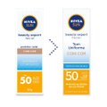 PROTETOR SOLAR FACIAL NIVEA SUN BEAUTY EXPERT COM COR FPS 50 50G