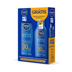 Kit Protetor Solar Nivea Protect Fps30 200ml Grátis Protetor Solar Nivea Fps30 100ml