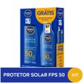 KIT PROTETOR SOLAR NIVEA PROTECT HIDRATA FPS50 200ML GRÁTIS NIVEA PROTECT HIDRATA FPS50 100ML