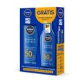 KIT PROTETOR SOLAR NIVEA PROTECT HIDRATA FPS50 200ML GRÁTIS NIVEA PROTECT HIDRATA FPS50 100ML