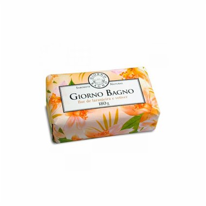 SABONETE BARRA GIORNO BAGNO FLOR DE LARANJEIRA E VETIVER 180G