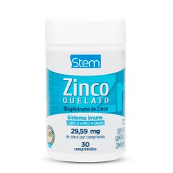 Zinco Quelato Stem 29,59mg Com 30 Comprimidos