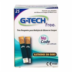 TIRAS REAGENTES G-TECH FREE 25 UNIDADES