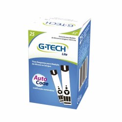 Tiras Reagentes G-tech Lite Com 25 Unidades