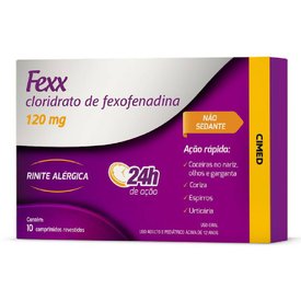 ANTIALÉRGICO FEXX 120MG COM 10 COMPRIMIDOS REVESTIDOS