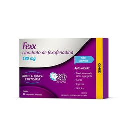 ANTIALERGICO FEXX 180MG COM 10 COMPRIMIDOS REVESTIDOS