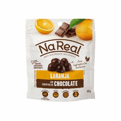 FRUTA LIOFILIZADA NA REAL CHOCOLATE LARANJA 40G