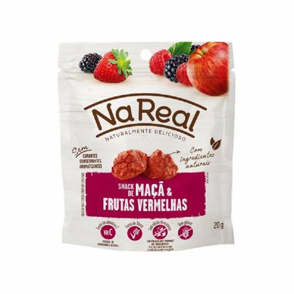 FRUTA LIOFILIZADA NA REAL MAÇA FRUTAS VERMELHAS 20G