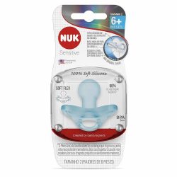 Chupeta Nuk Sensitive 100% Silicone Boy S2