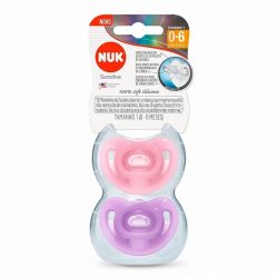 Chupeta Nu Sensitive 100% Silicone Girl S1 Conjunto C/2 Unidades