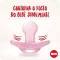 CHUPETA NUK SENSITIVE ROSA 0 A 6 MESES COM 2 UNIDADES