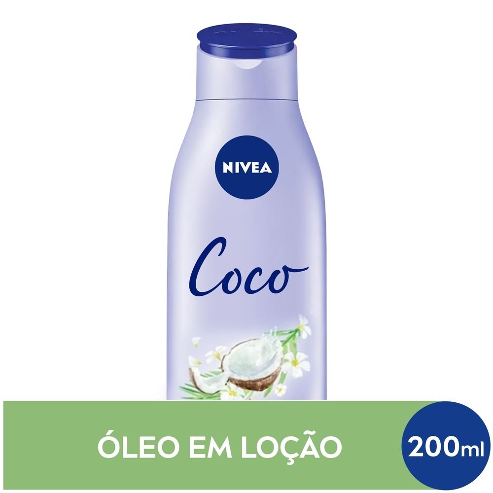 LOÇÃO HIDRATANTE NIVEA ÓLEOS ESSENCIAIS COCO & ÓLEO MONOI 200ML