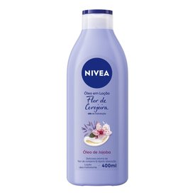 LOÇÃO ÓLEOS ESSENCIAIS NIVEA FLOR DE CEREJEIRA  ÓLEO DE JOJOBA E BRILHO 400ML
