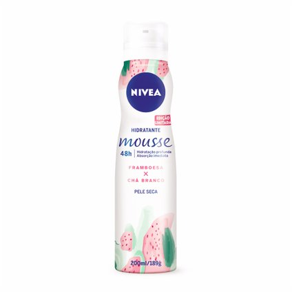 HIDRATANTE NIVEA MOUSSE FRAMBOESA E CHÁ BRANCO 200ML