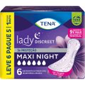 ABSORVENTE PARA INCONTINÊNCIA URINÁRIA TENA LADY DISCREET MAXI NIGHT LEVE 6 PAGUE 5 UNIDADES