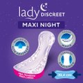 ABSORVENTE PARA INCONTINÊNCIA URINÁRIA TENA LADY DISCREET MAXI NIGHT LEVE 6 PAGUE 5 UNIDADES
