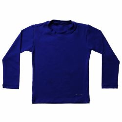 Camisa Banho Bup Baby Fps50 Manga Longa Azul Marinho  3t(2-3 Anos)