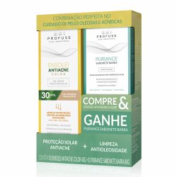 Kit Ensolei Antiacne Color Fps30 40g + Puriance Sabonete Barra Profuse 80g