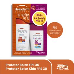 Protetor Solar Helioderm Fps 30 200ml + Protetor Solar Kids Fps 30 150ml