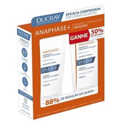 KIT DUCRAY ANAPHASE SHAMPOO ANTIQUEDA DUO 200ML GANHE 50% DESCONTO 2º UNID