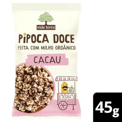 PIPOCA MÃE TERRA NUPOCA ORGÂNICA CACAU 45G